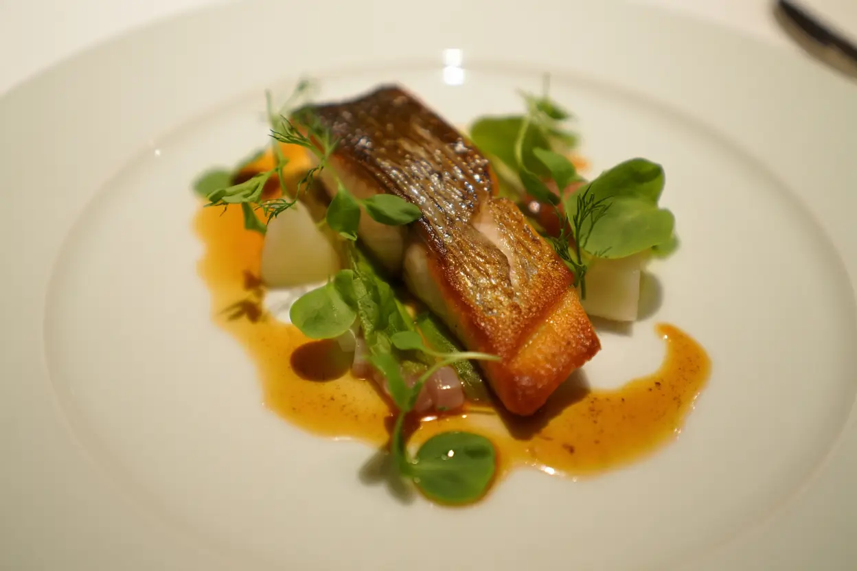 Plat gastronomique étoilé