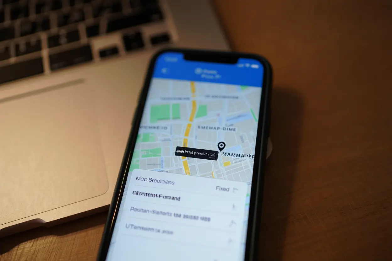 Application de réservation VTC