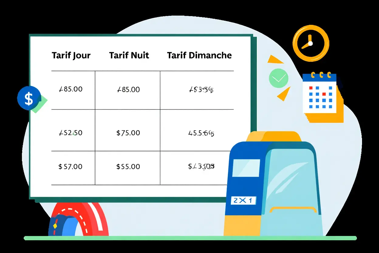 Grille tarifaire taxi Riom