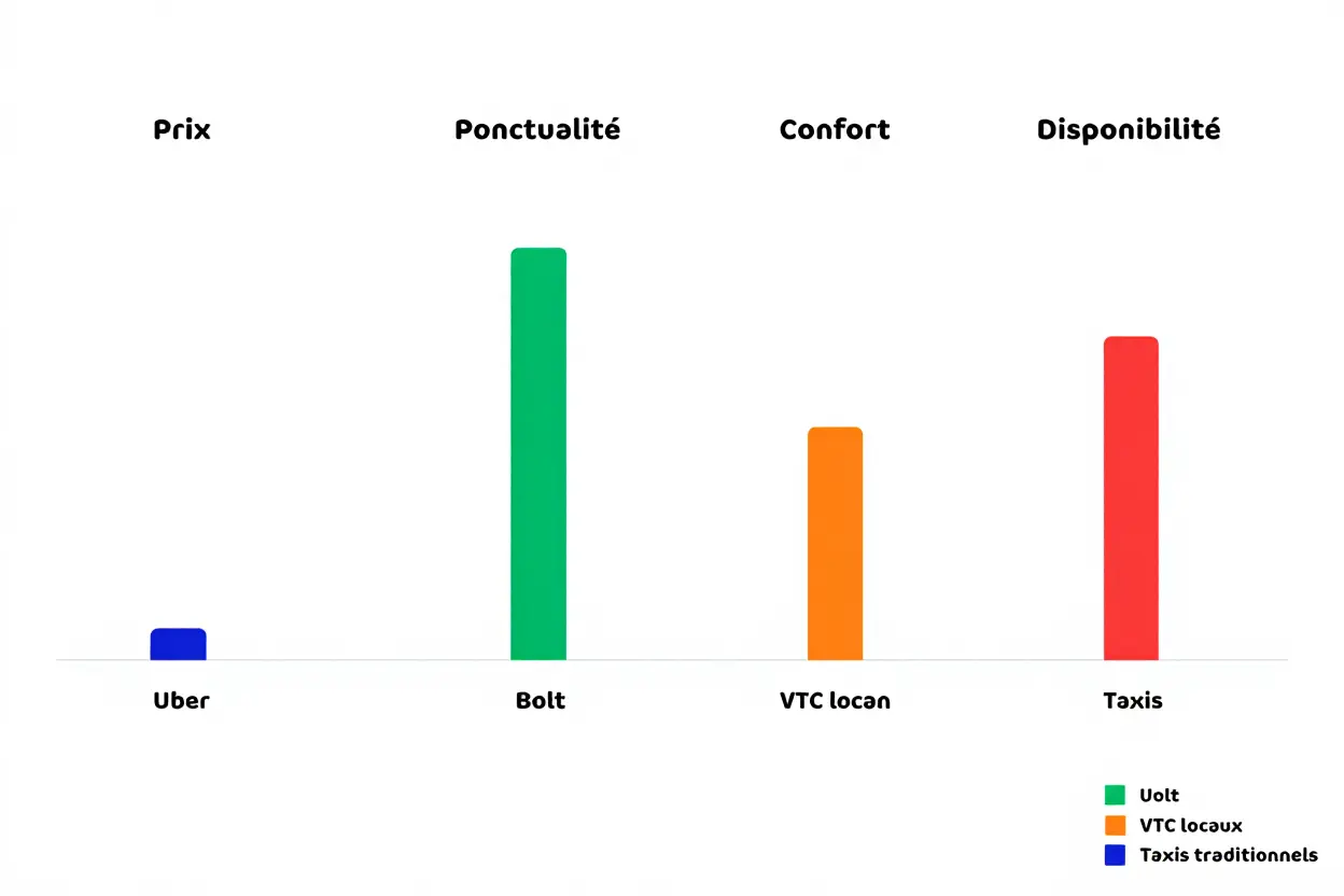 Comparaison des critères de sélection VTC à Clermont-Ferrand