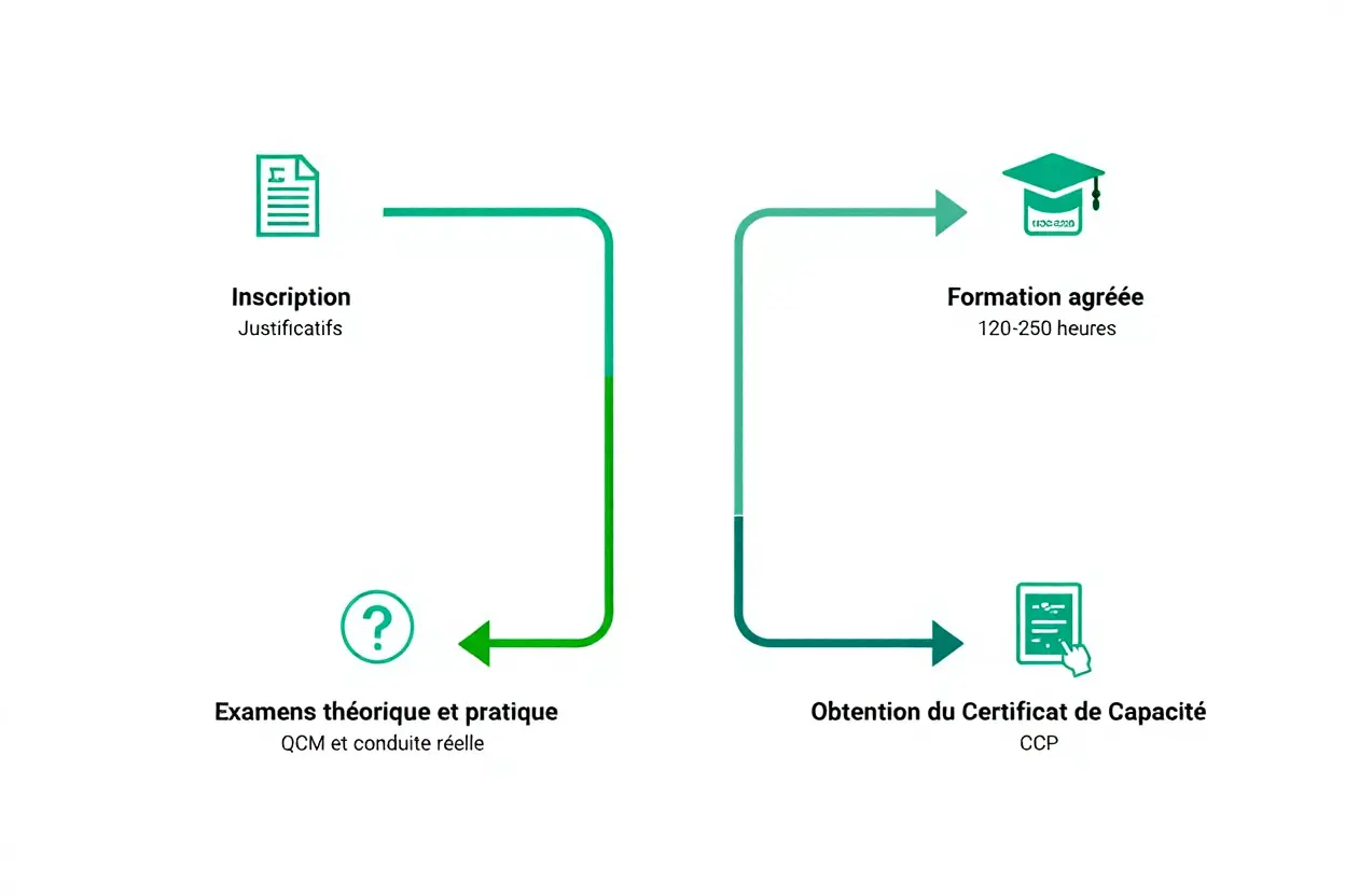 Parcours formation VTC
