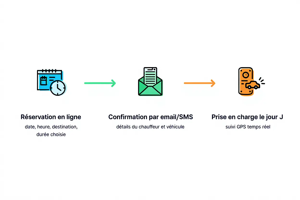 Processus de réservation VTC