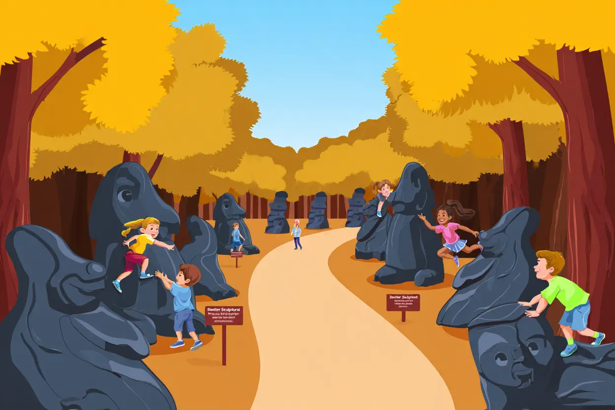 Chemin Fais'Art avec sculptures