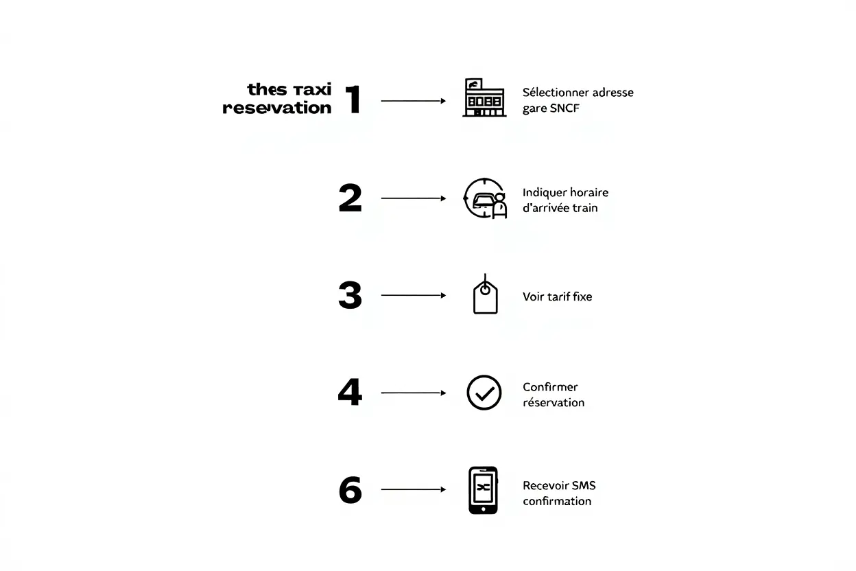 Processus de réservation taxi