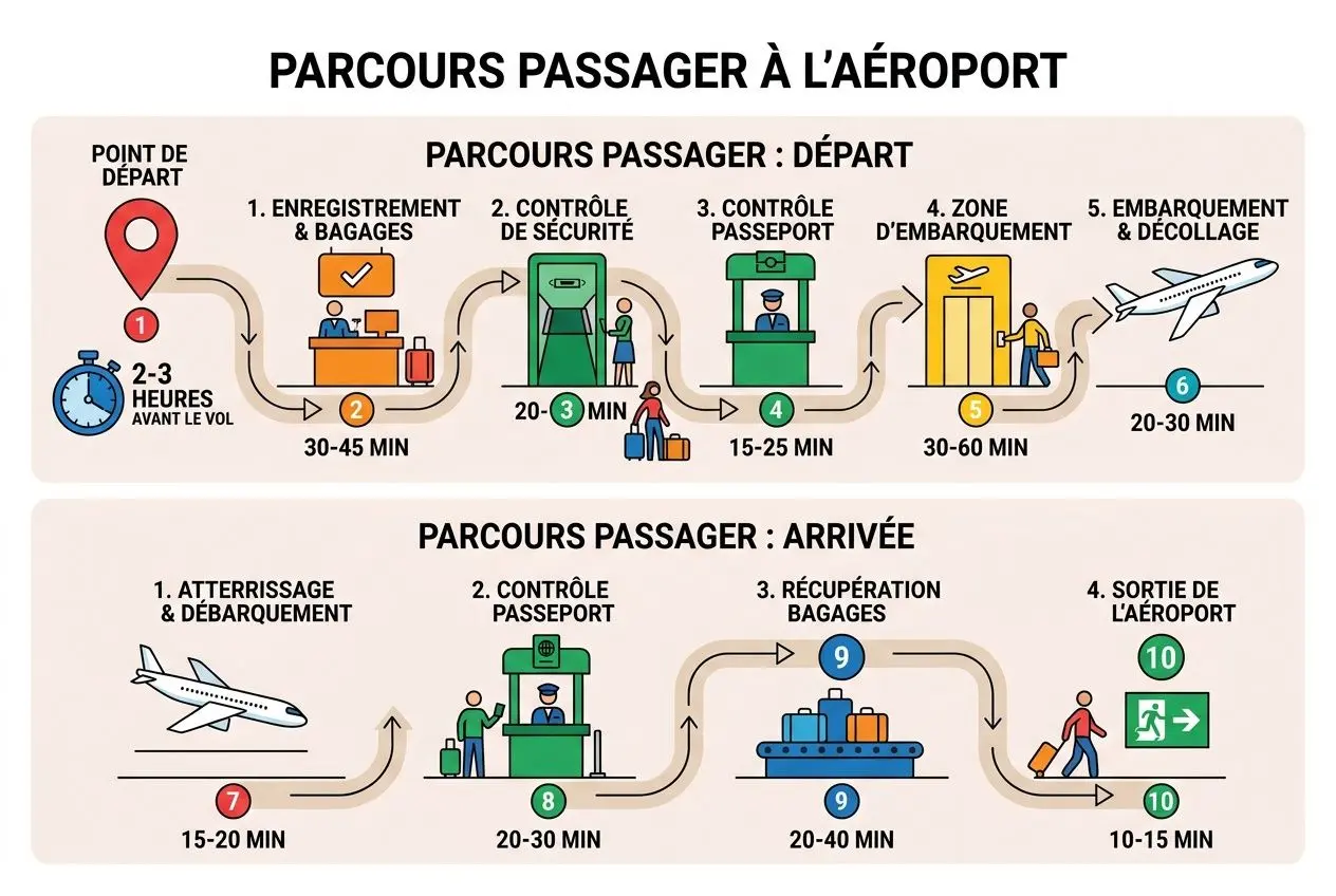 Parcours formalités aéroport Clermont-Ferrand