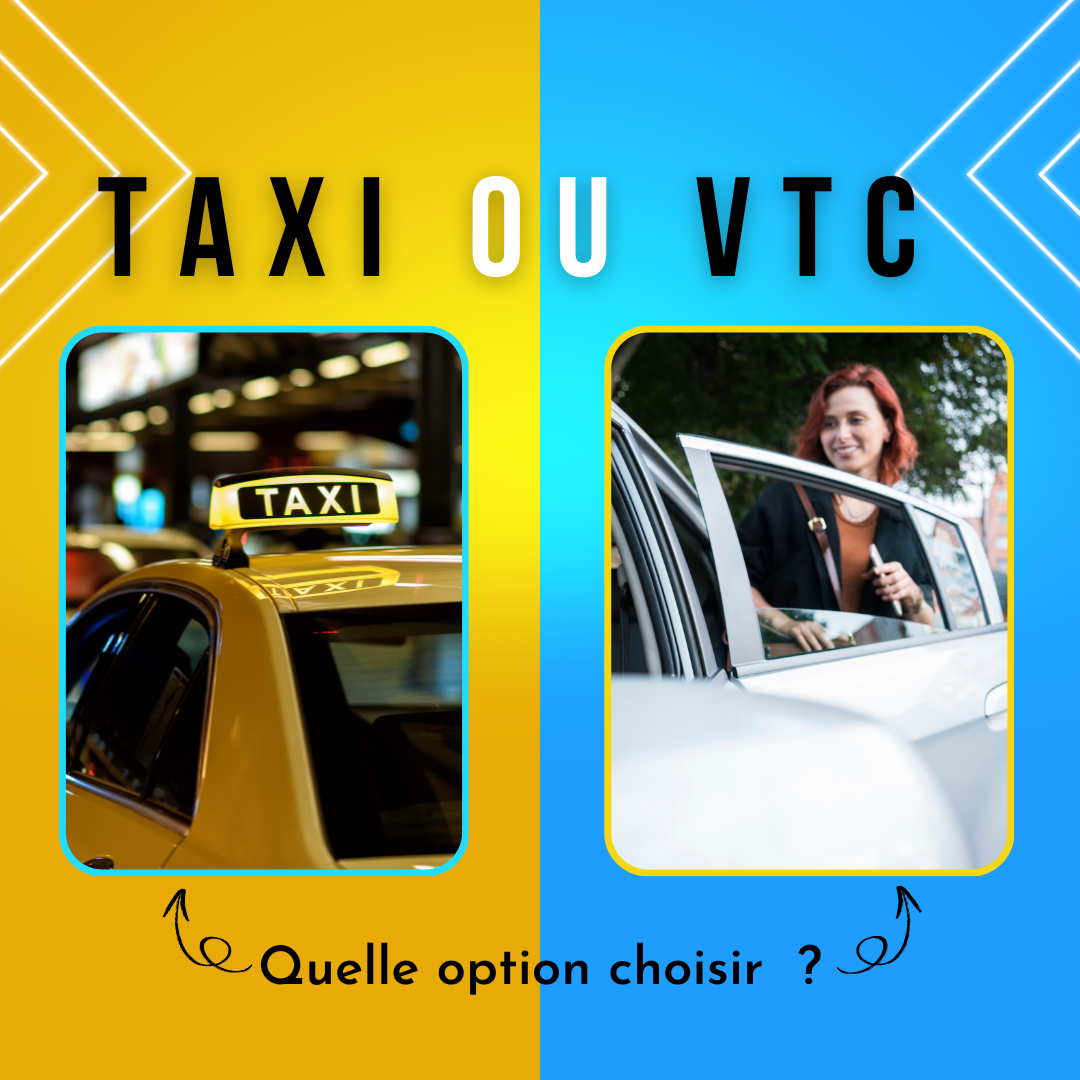 Comparaison entre un taxi et un VTC avec Drive 4 You 63 à Clermont-Ferrand pour aider les clients à faire le bon choix.