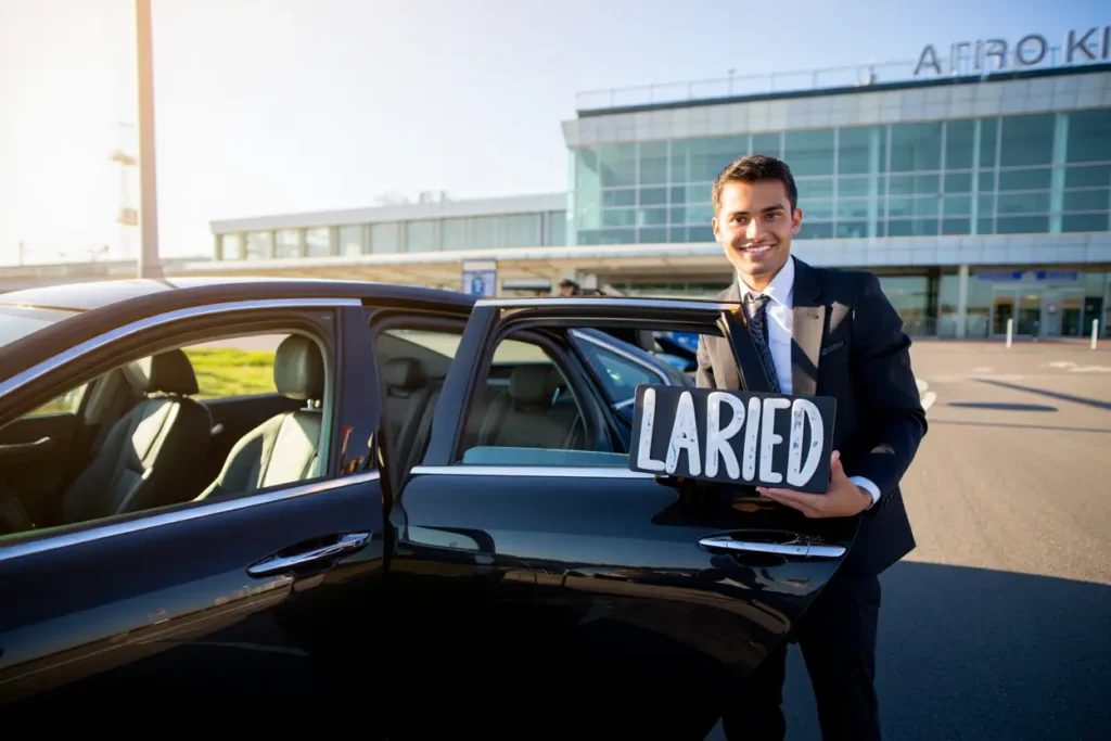 VTC devant aéroport Clermont-Ferrand