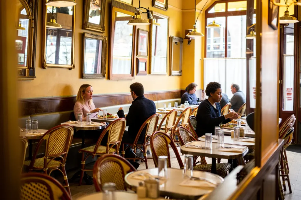 Intérieur brasserie traditionnelle Clermont-Ferrand