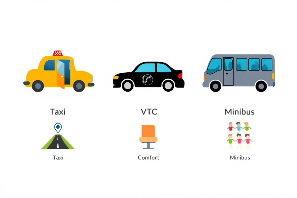 Types de transport longue distance